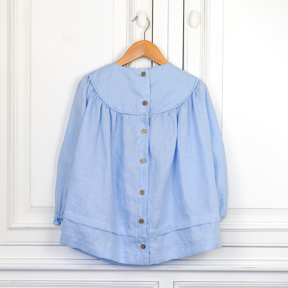 Gracie Dress, organic linen girls dress by Twee & Co