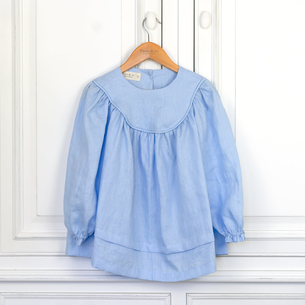 Gracie Dress, organic linen girls dress by Twee & Co