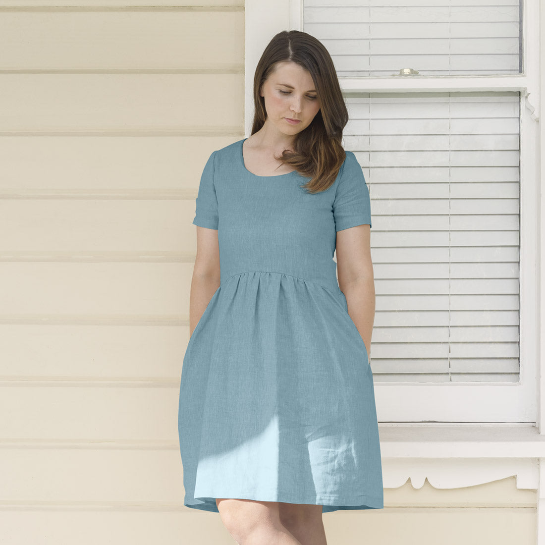 Women's linen dress, The Tess, by Twee and Co