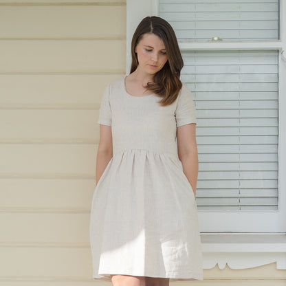 Womens linen dress by Twee & Co Organic Boutique, Made in NZ New Zealand